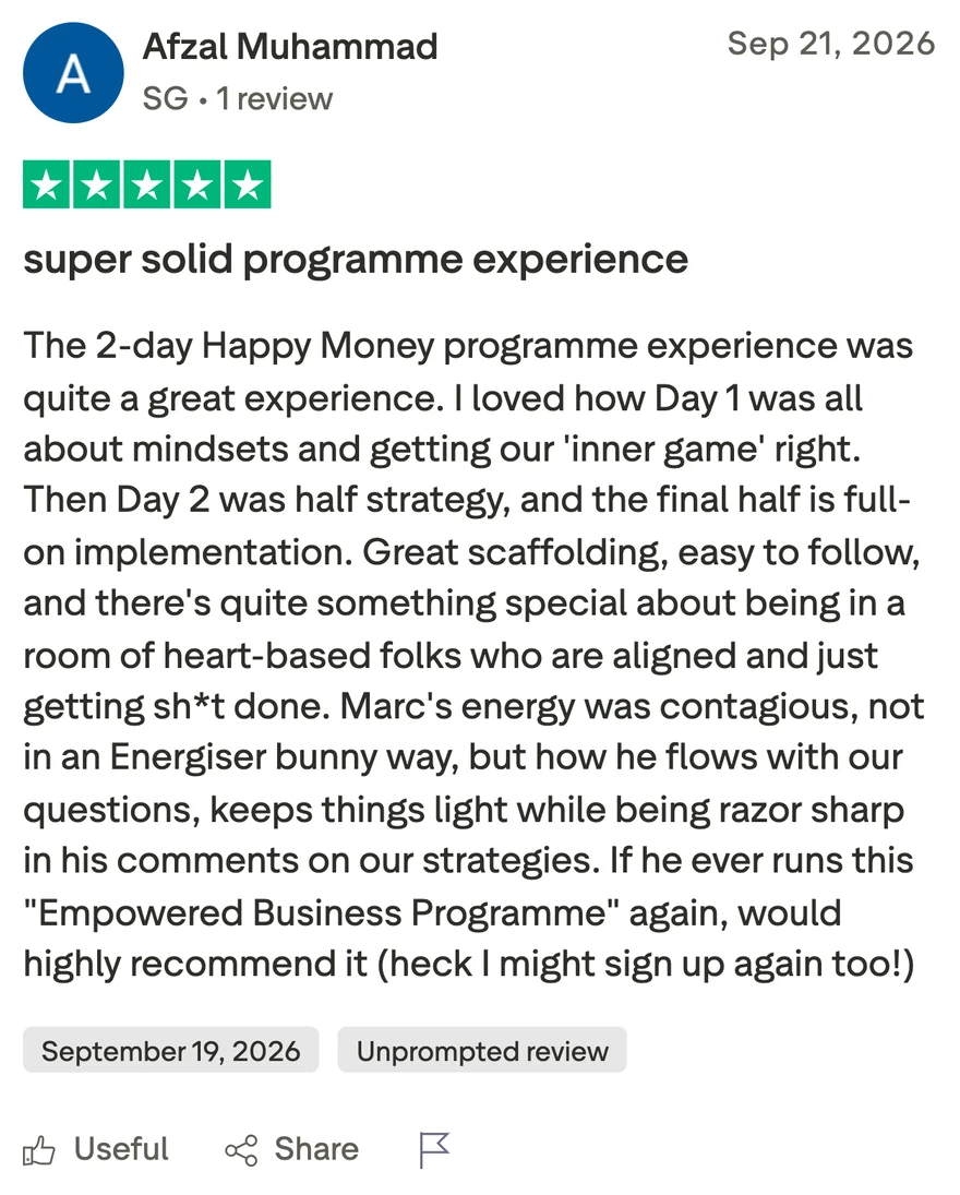 Trustpilot review by Afzal Muhammad