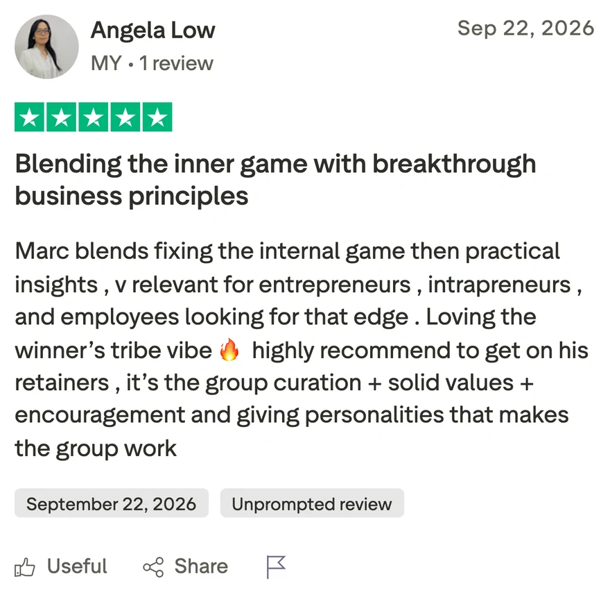 Trustpilot review by Angela Low