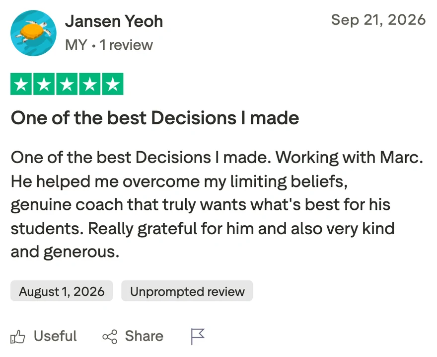 Trustpilot review by Jansen Yeoh